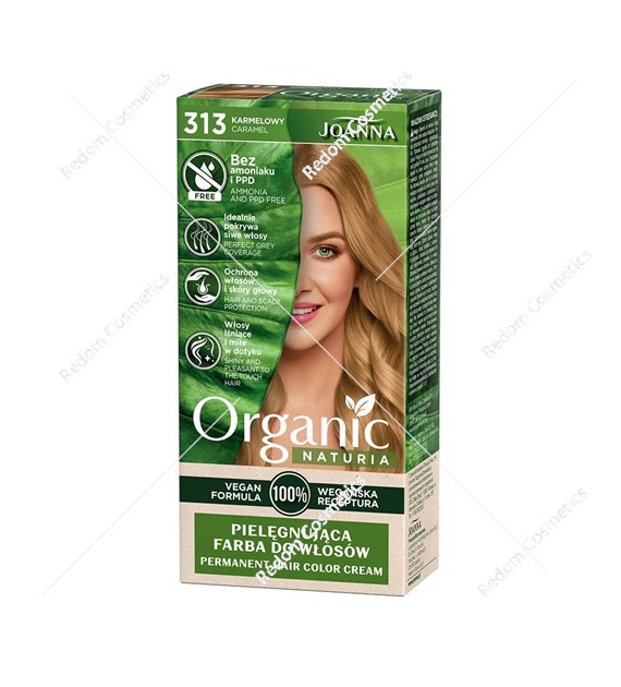 Joanna NATURIA ORGANIC Vegan Farba Karmelowy 313