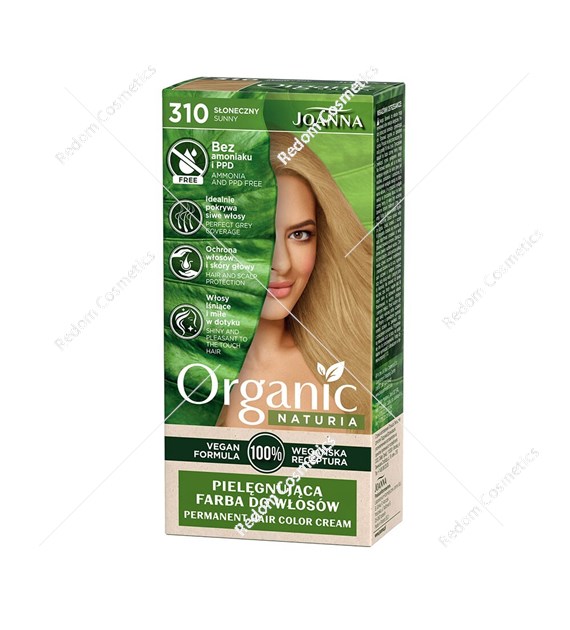 Joanna NATURIA ORGANIC Vegan Farba Słoneczny 310