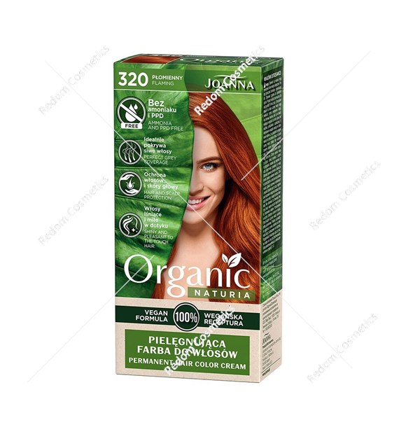 Joanna NATURIA ORGANIC Vegan Farba Płomienny 320