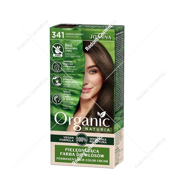 Joanna NATURIA ORGANIC Vegan Farba Czekoladowy 341