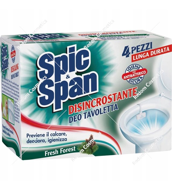 Spic&Span kostki do wc z odkamieniaczem 4 szt