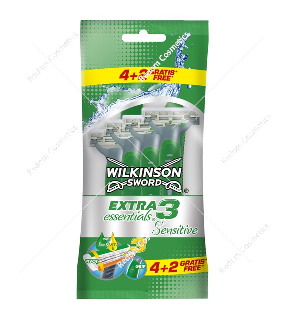 Wilkinson Extra Essentials jednorazowe maszynki do golenia 6 sztuk