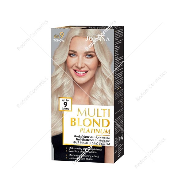 Joanna MULTI BLOND PLATINUM rozjaśniacz do całych włosów do 9 tonów