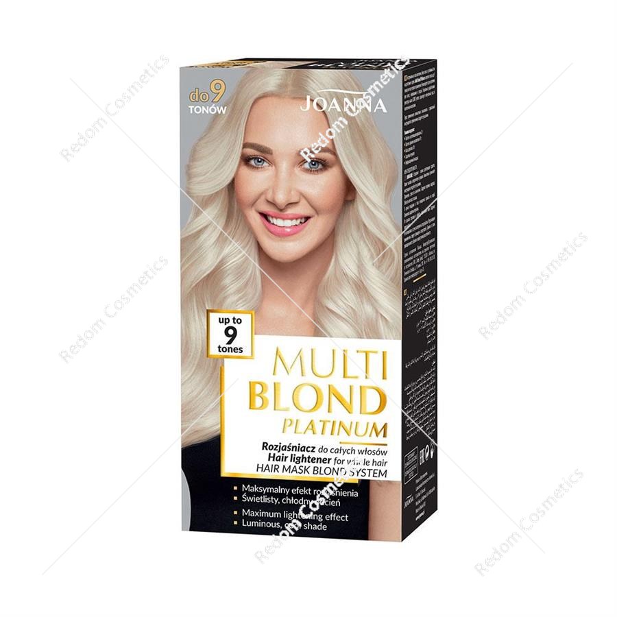 Joanna MULTI BLOND PLATINUM rozjaśniacz do całych włosów do 9 tonów
