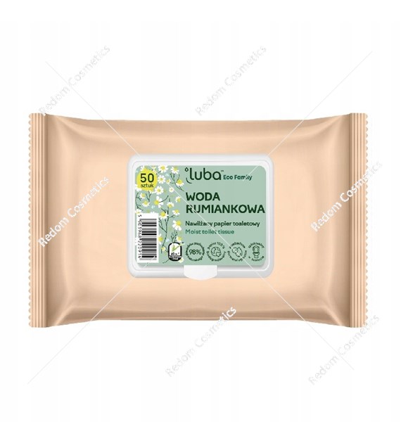 Luba nawilżany papier toaletowy woda rumiankowa 50 sztuk
