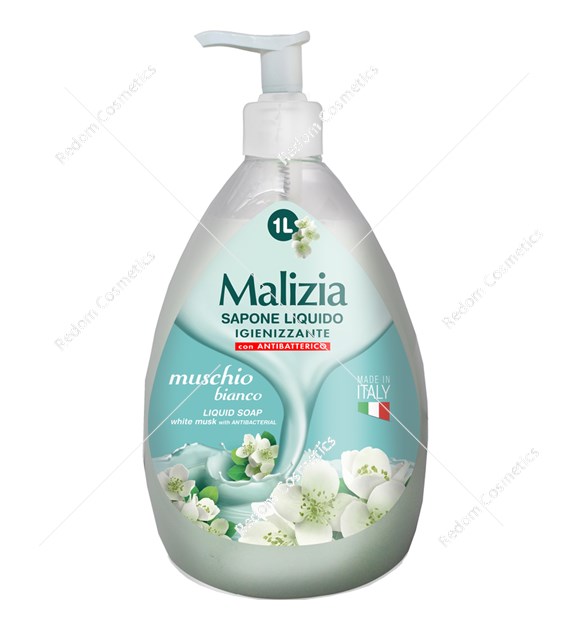 Malizia mydło w płynie Muschio Bianco 1 L pompka