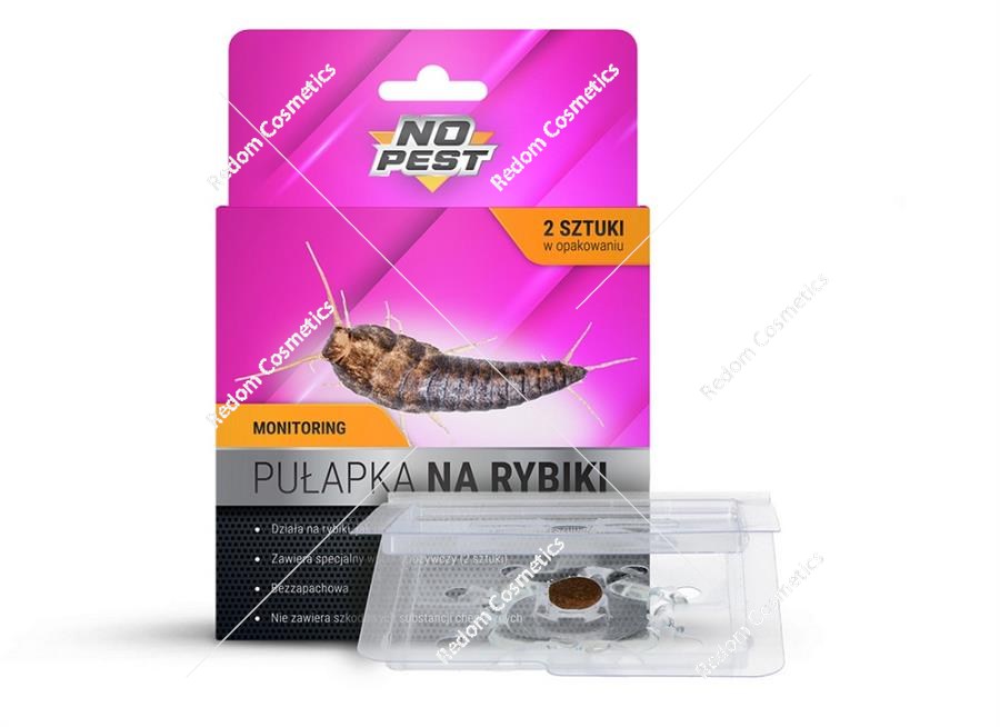 No Pest pułapka Lep na rybiki (srebrzyki)  2 szt.