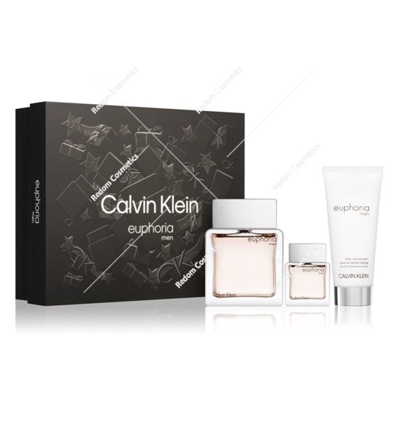 Calvin Klein Euphoria Men woda toaletowa 100 ml + woda toaletowa mini 15 ml + balsam po goleniu 100 ml