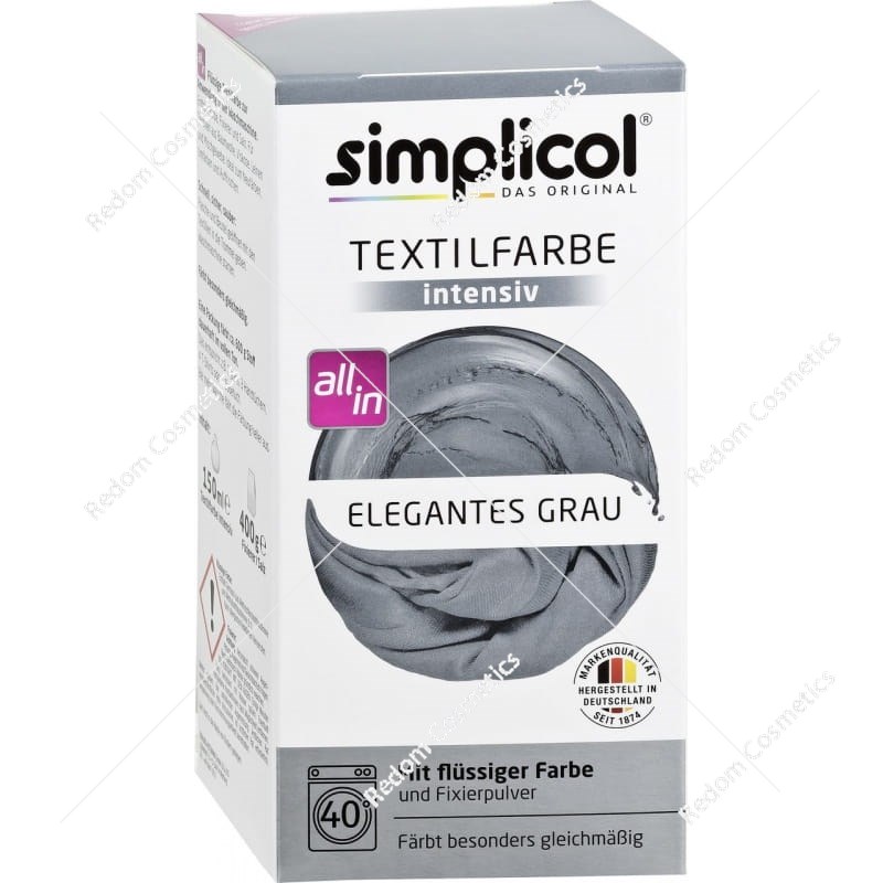 SIMPLICOL Barwnik do tkanin Intensywny Elegancki Szary 560g