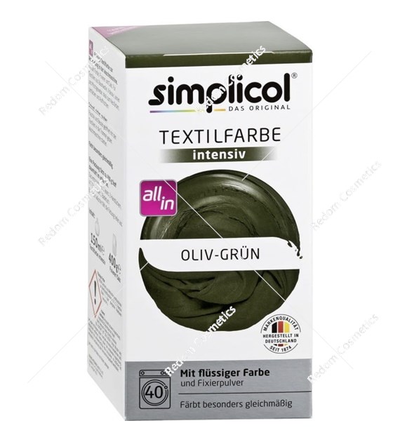SIMPLICOL Barwnik do tkanin Intensywny Oliwkowa Zieleń 560g