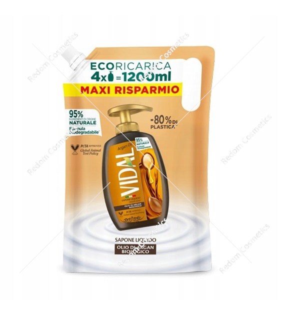 Vidal mydło w płynie Argan oil uzupełnienie 1.2 litra