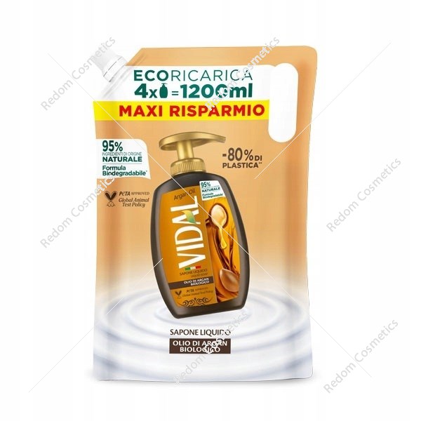 Vidal mydło w płynie Argan oil uzupełnienie 1.2 litra