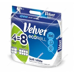 Velvet ecoroll papier toaletowy bezzapachowy 4 rolki