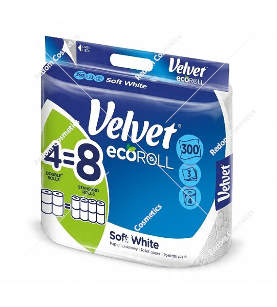 Velvet ecoroll papier toaletowy bezzapachowy 4 rolki