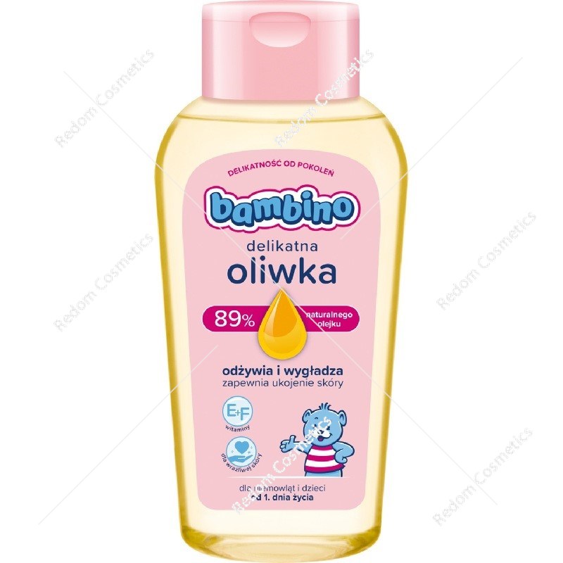 Bambino Oliwka z witaminą F nawilżająca natłuszczająca i pielęgnująca 150 ml