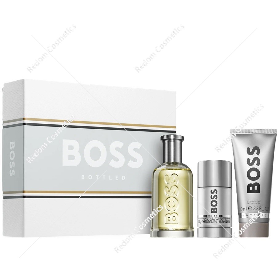Hugo Boss Bottled woda toaletowa 100 ml + deo sztyft 75 ml + żel pod prysznic 100 ml