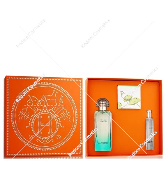Hermes Un Jardin Sur Le Nil woda toaletowa dla kobiet 100 ml + woda toaletowa 15 ml + mydło 50 ml