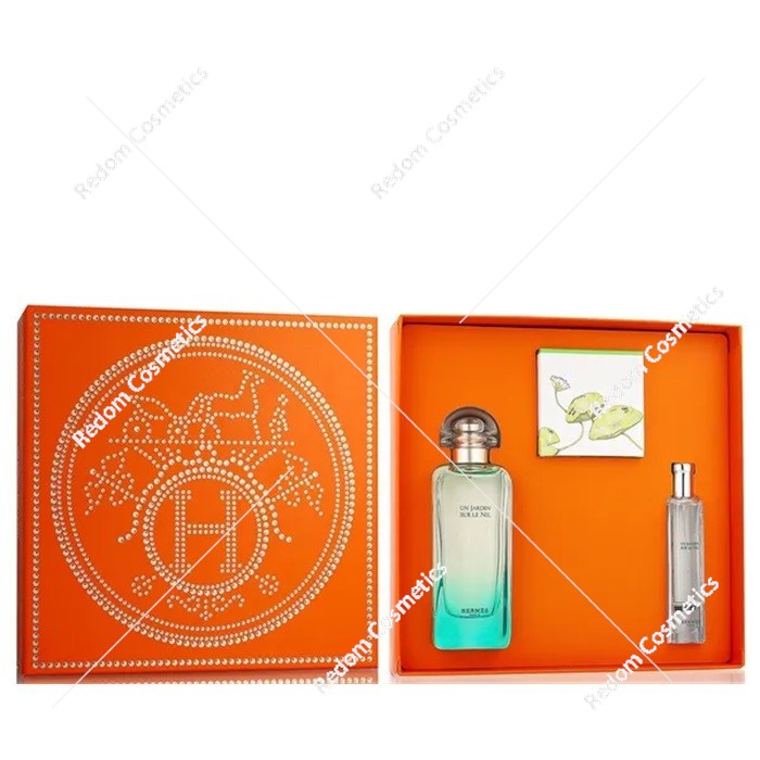 Hermes Un Jardin Sur Le Nil woda toaletowa dla kobiet 100 ml + woda toaletowa 15 ml + mydło 50 ml