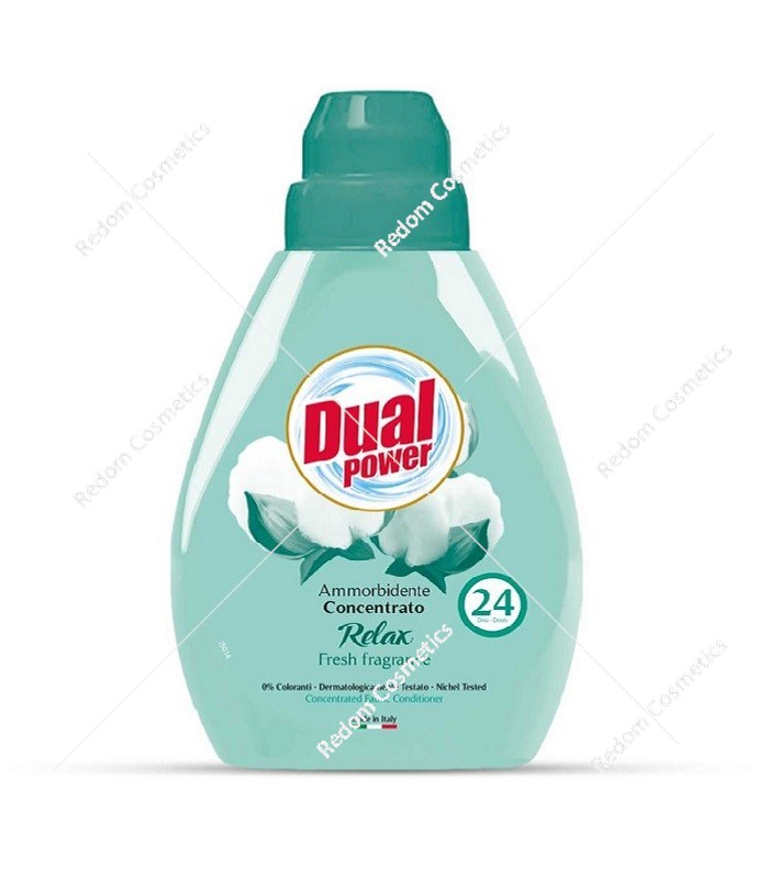 DUAL POWER Ultra koncentrat do płukania tkanin Relax 24 płukań 600 ml