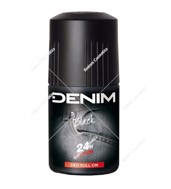 DENIM Black dezodorant męski roll-on 50 ml