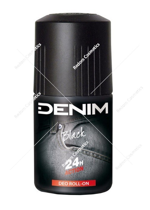 DENIM Black dezodorant męski roll-on 50 ml