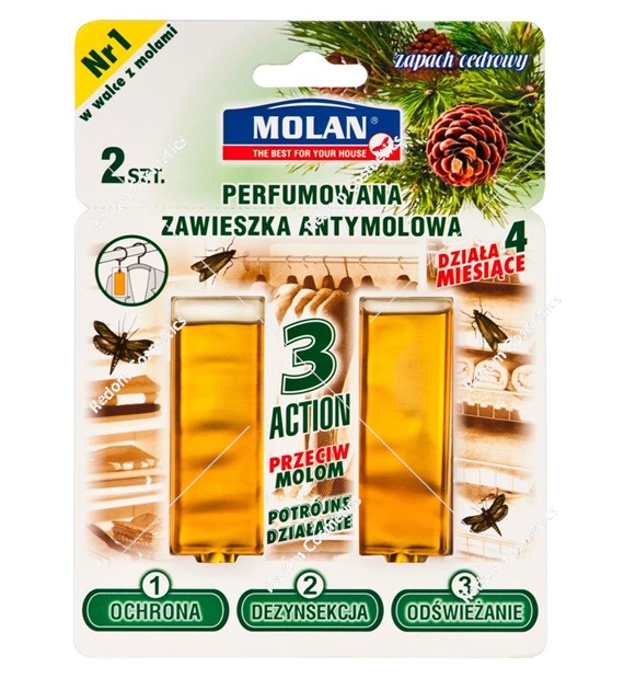 Molomit perfumowana zawieszka antymolowa Cedr 1 sztuka