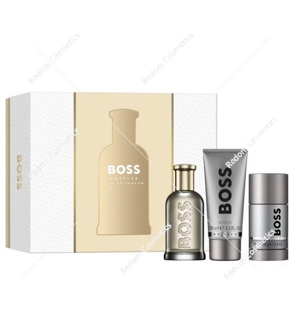 Hugo Boss Bottled woda perfumowana 100 ml + deo sztyft 75 ml + żel pod prysznic 100 ml