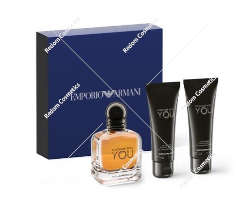 Giorgio Armani Emporio Stronger with You Men woda toaletowa 50 ml spray + 2 x żel pod prysznic 75 ml