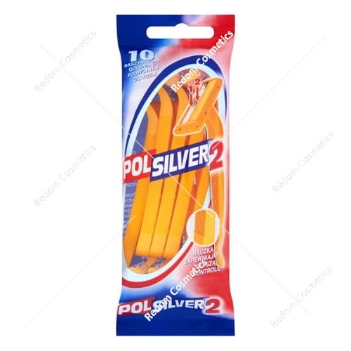 POLSILVER 2 maszynka jednorazowa do golenia 10 sztuk