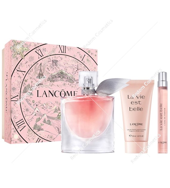 Lancome La Vie Est Belle woda perfumowana dla kobiet 50 ml + balsam do ciała 50 ml + woda perfumowana 10 ml