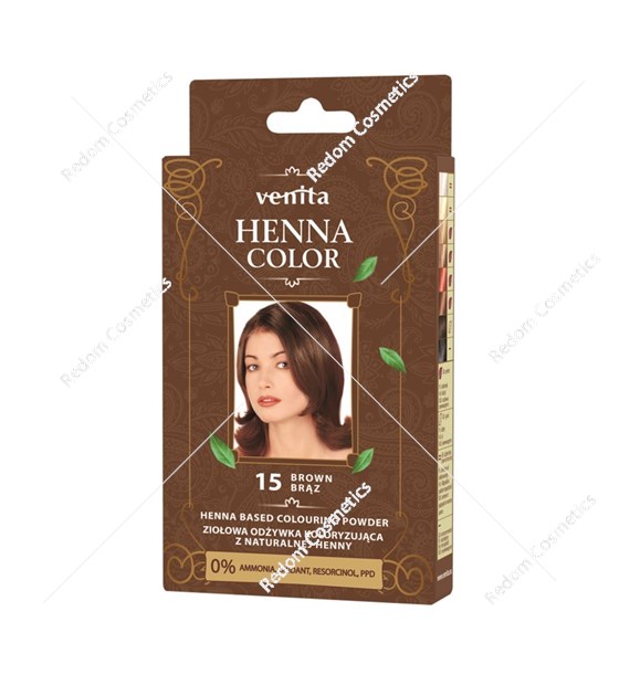 Venita Henna w proszku color 15 Brąz