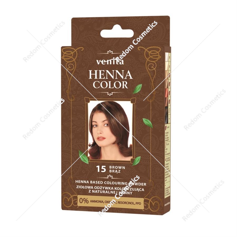 Venita Henna w proszku color 15 Brąz