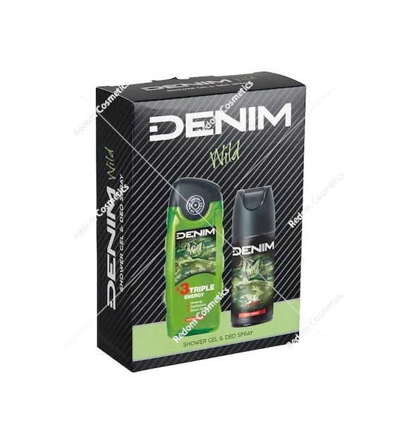 Denim Wild zestaw dezodorant 150 ml + żel pod prysznic 250 ml