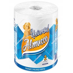 Almusso Universal ręcznik papierowy celuloza w opakowaniu 1 szt. biały