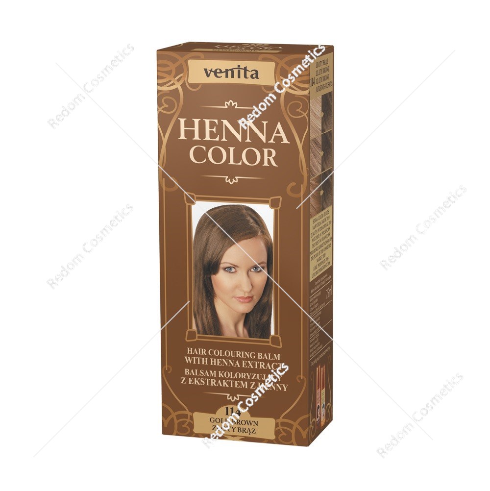 Venita Henna ziołowy balsam koloryzujący 114 Złoty Brąz