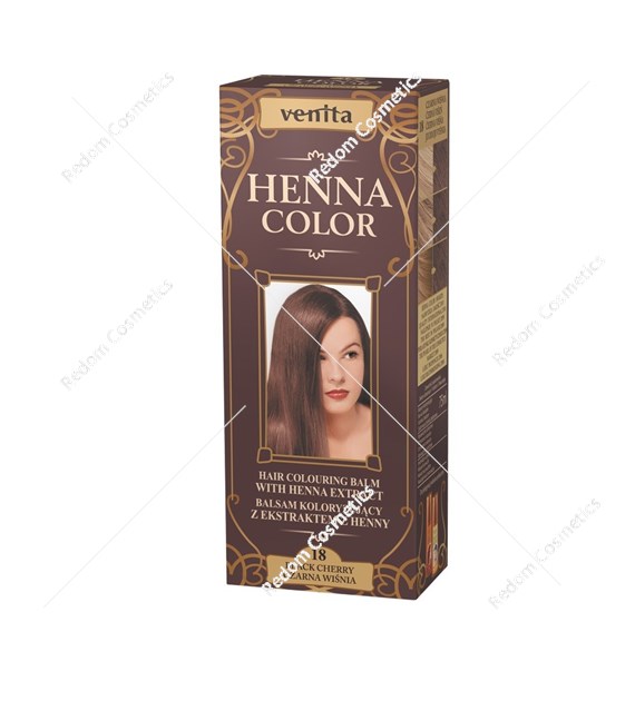 Venita Henna ziołowy balsam koloryzujący 18 Czarna Wiśnia