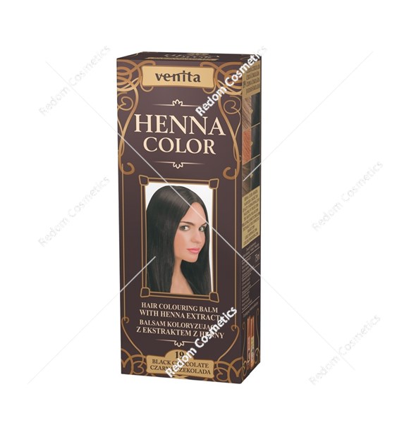 Venita Henna ziołowy balsam koloryzujący 19 Czarna Czekolada