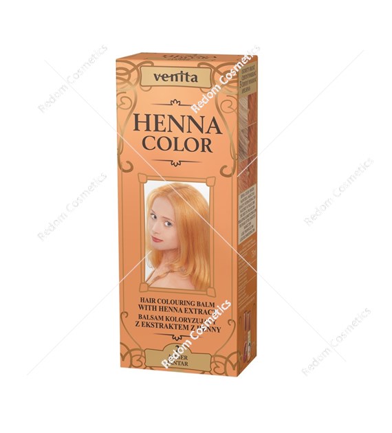 Venita Henna ziołowy balsam koloryzujący 2 Jantar