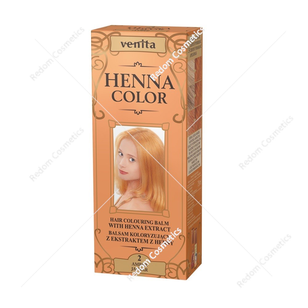 Venita Henna ziołowy balsam koloryzujący 2 Jantar