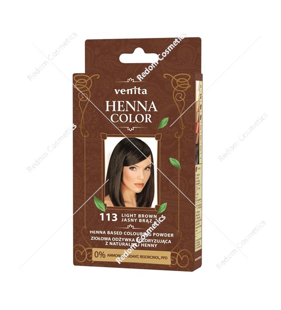 Venita Henna w proszku color 113 Jasny Brąz