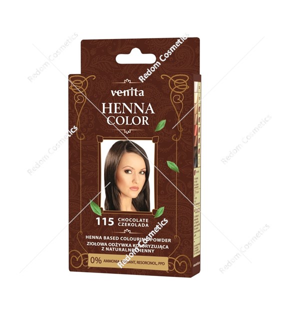 Venita Henna w proszku color 115 Czekolada