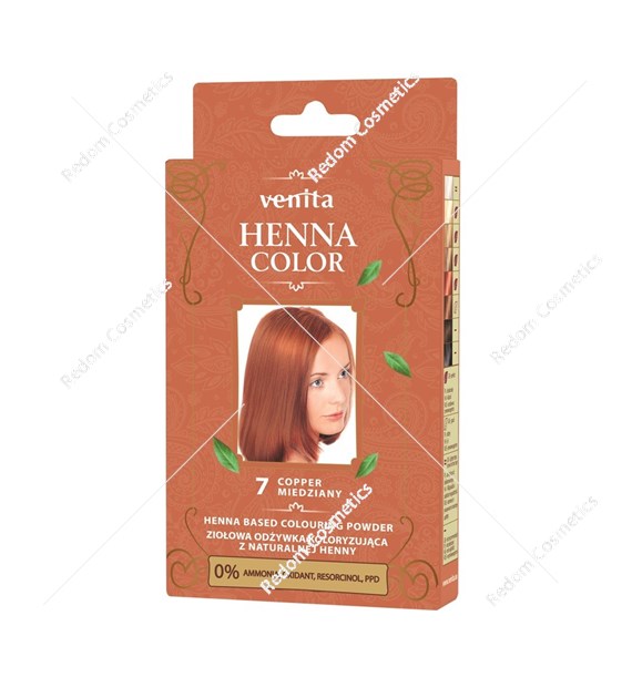 Venita Henna w proszku color 7 Miedziany