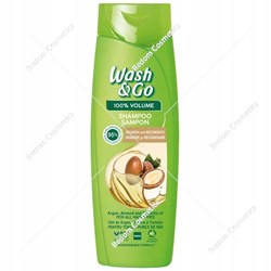 Wash&Go szampon argan, migdał, olejek kameliowy 360ml
