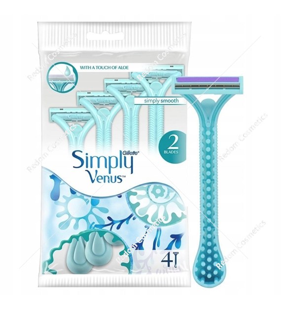 Gillette Simply Venus 2 jednorazowe maszynki do golenia 4 sztuki