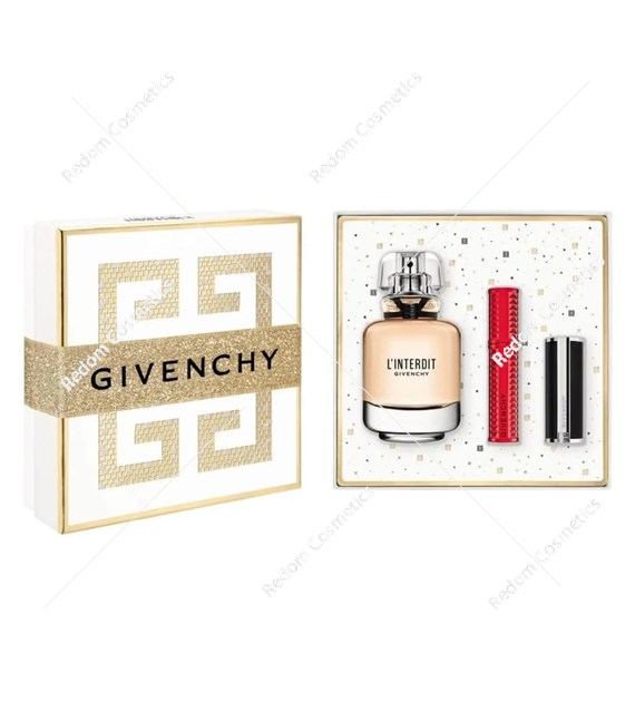Givenchy L'Interdit woda perfumowana 50 ml + maskara 4g +  pomadka