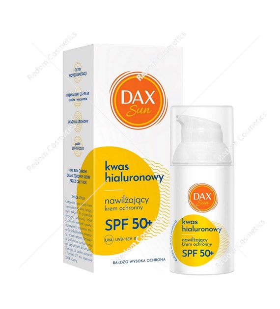 Dax SUN nawilżający krem ochronny z kwasem hialuronowym SPF 50+