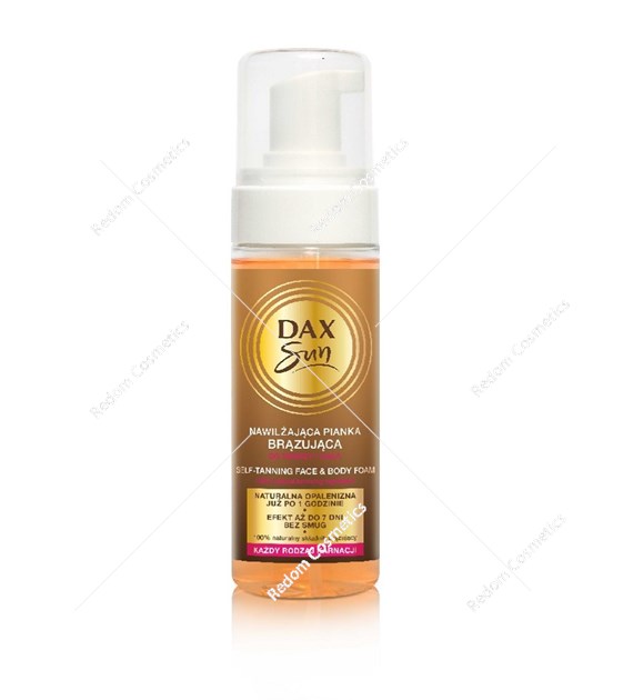 DAX Sun Nawilzajaca pianka brązujaca do twarzy i ciala 160 ml