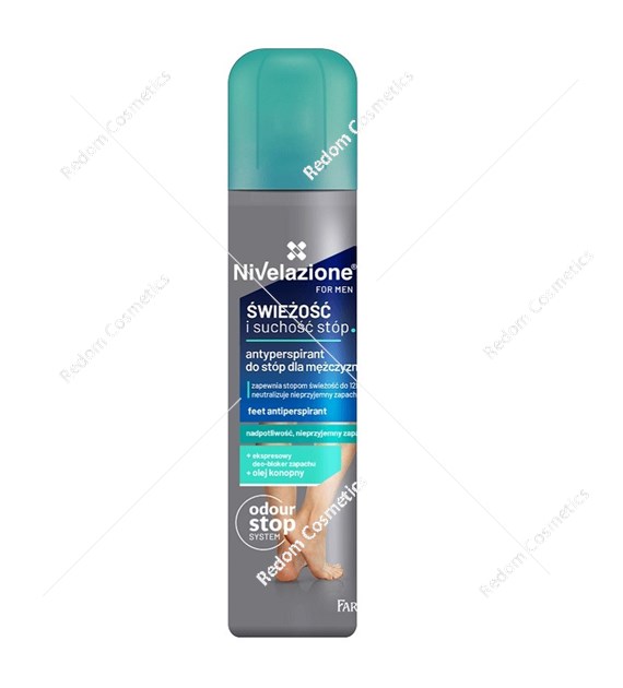 NIVELAZIONE for men Antyperspirant do stóp dla mężczyzn 180ml