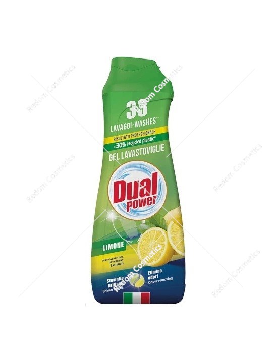 Dual Power All in1 Lemon żel do zmywarek 660 ml