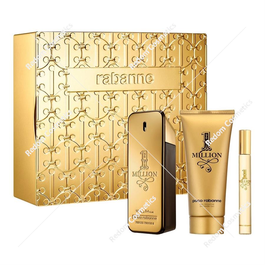 Rabanne 1 Million woda toaletowa dla mężczyzn 100 ml + woda toaletowa 10 ml + żel pod prysznic 100 ml